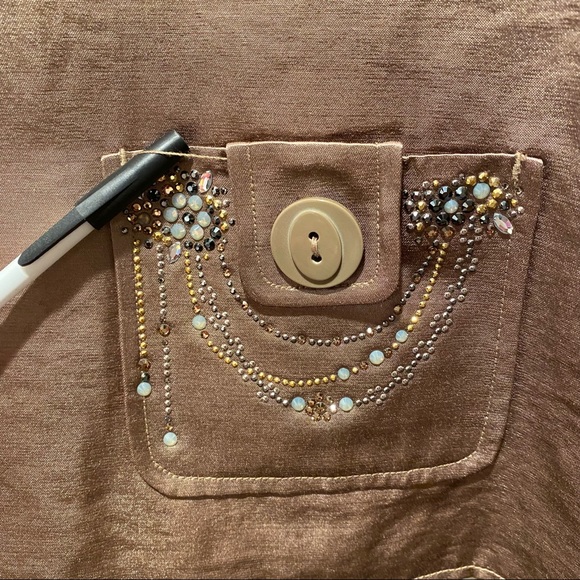 Christine Alexander Gold/Brown Jacket Large - Picture 6 of 9